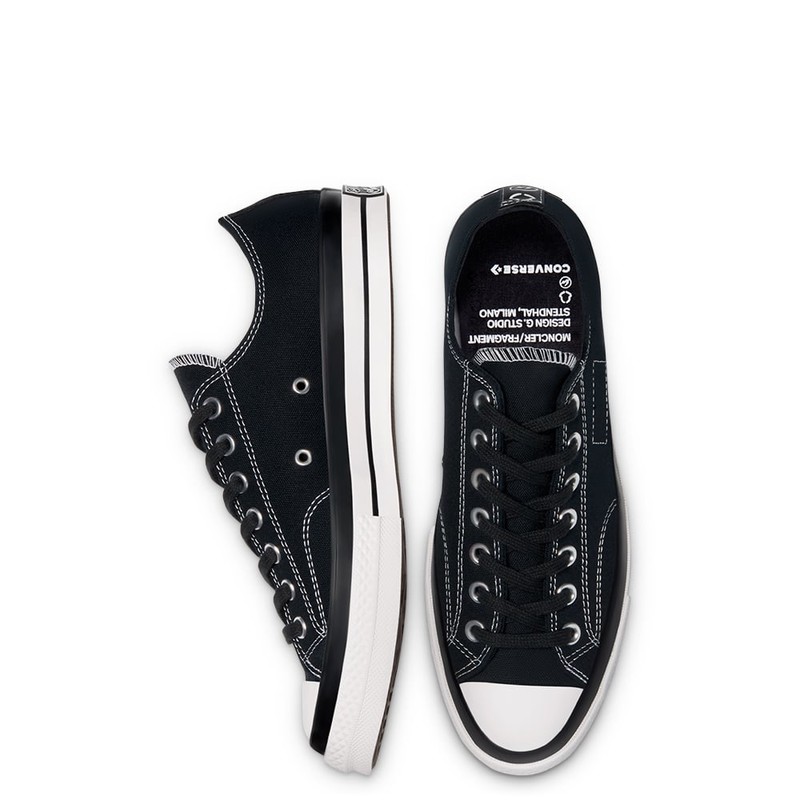 Moncler x Fragment x Converse Chuck 70 Low Black | 169069C | Grailify